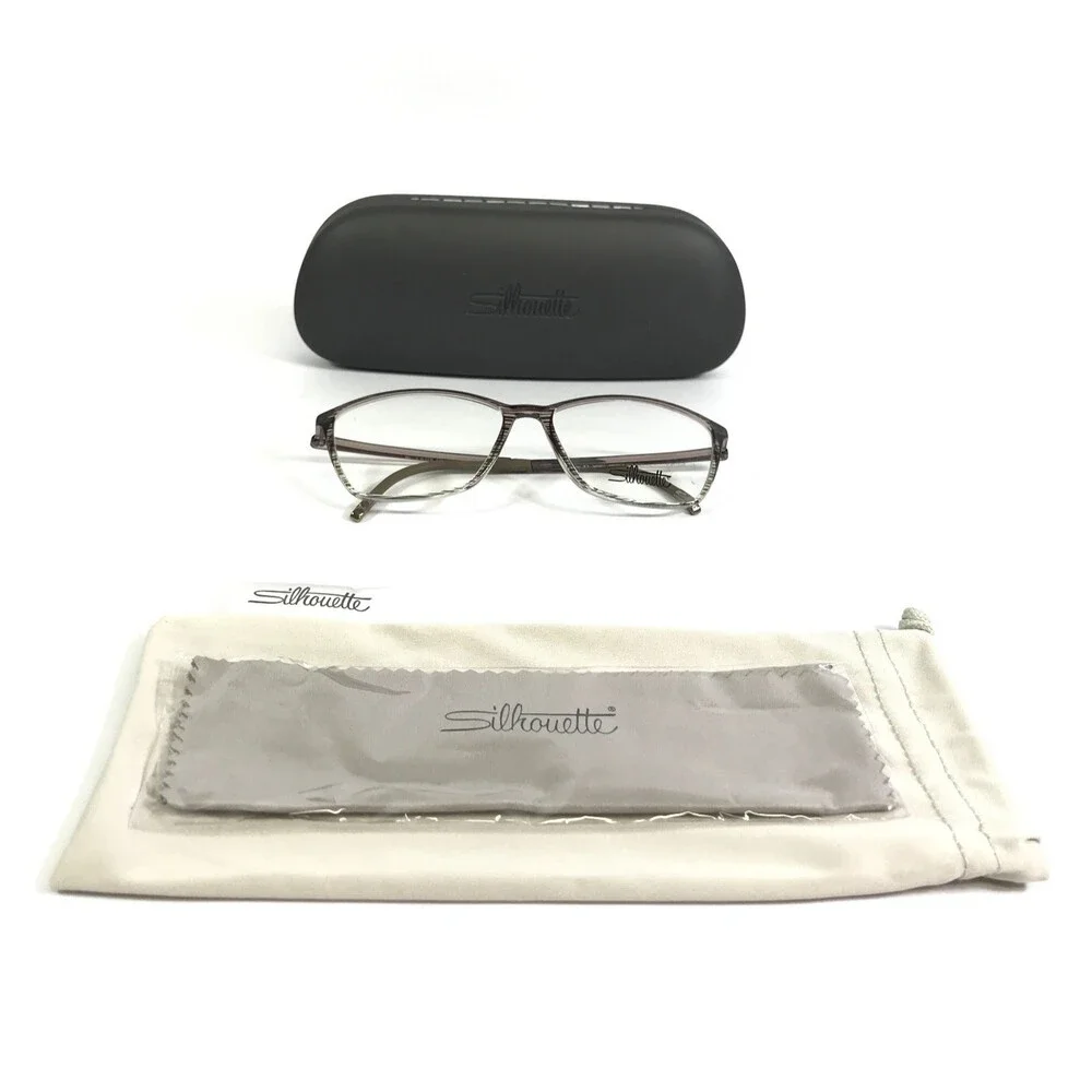 Silhouette Eyeglasses Frames SPX 1602 75 5810 Smoky Blossom Cat Eye 52-14-130